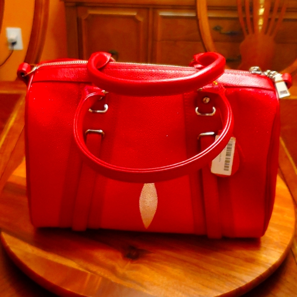 Pawin Leather Stingray Hand Bag